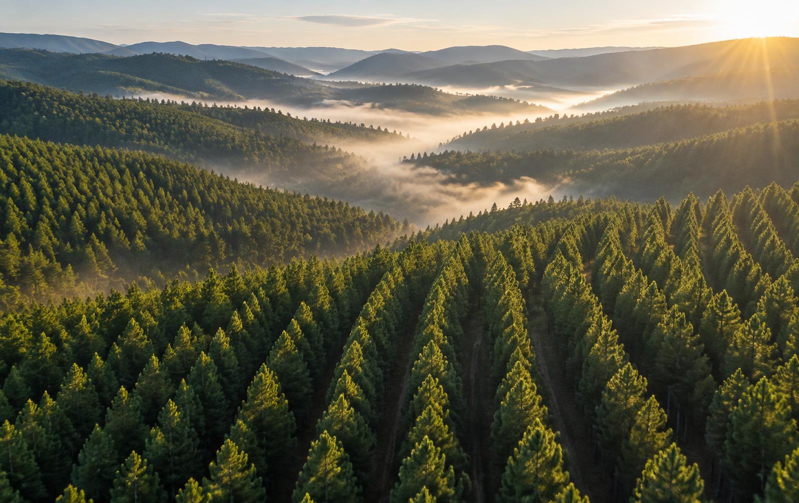 Florestas renováveis de pinus em Santa Catarina